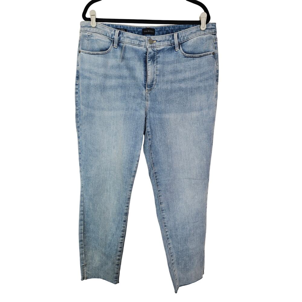 NEW Talbots 14 Jegging Jeans Stretch Light Wash Casual Comfort Skinny